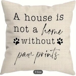 Dog Quote Pillow Cover Decor